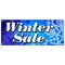 Signmission WINTER SALE BANNER SIGN store clearance signs huge 50% 25% 10% off B-96 Winter Sale - alternate 1
